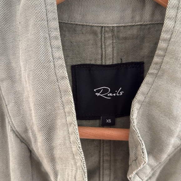 Super cute and soft Rails olive green jacket. - Picture 2 of 5